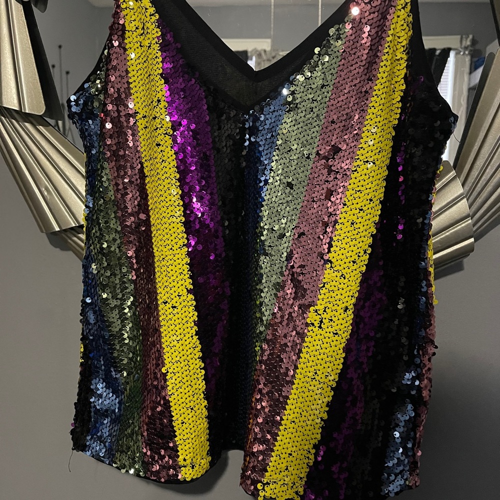 Nice sequenced top! with nice spaghetti straps .